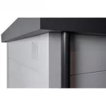 Abri de jardin en acier de 8,9 m² anthracite - TELLURIA CLASSICO 3030 – Image 6