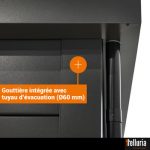 Abri de jardin en acier de 11,6 m² anthracite CLASSICO 3930+ avec double porte vitrée et fenêtre - TELLURIA – Image 4