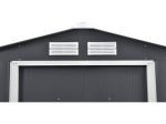 Abri de jardin métal - "Vegas"- 15 m² avec panneaux solaires - Gris – Image 3