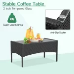 Ensemble Salon de jardin en resine tressee BIGZZIA – Image 5